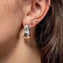Mea Sterling Silver Organic Shaped Earrings, thumbnail 1 of 5