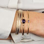 18ct Gold Vermeil Plated Amethyst February Bangle, thumbnail 2 of 4