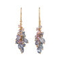 Blossom Gemstone Cluster Earrings In Blue Spinel, thumbnail 1 of 2