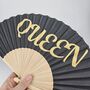 Handheld Queen Folding Fan, thumbnail 1 of 3