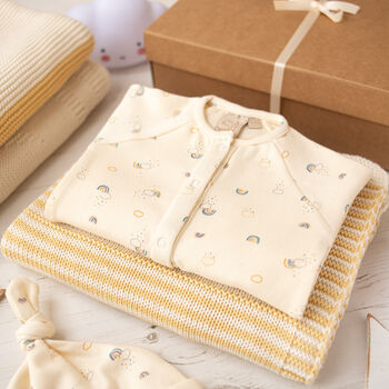 Baby Unisex Sunny Yellow And Cream Luxury Gift Box, 3 of 12