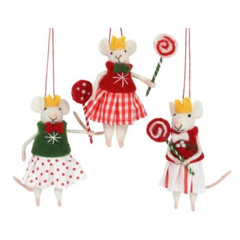 Mouse With Lollipop Tree Decoration, 2 of 3