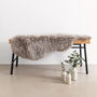 Naturally Tanned Sheepskin Rug In Mousy Grey, thumbnail 1 of 4