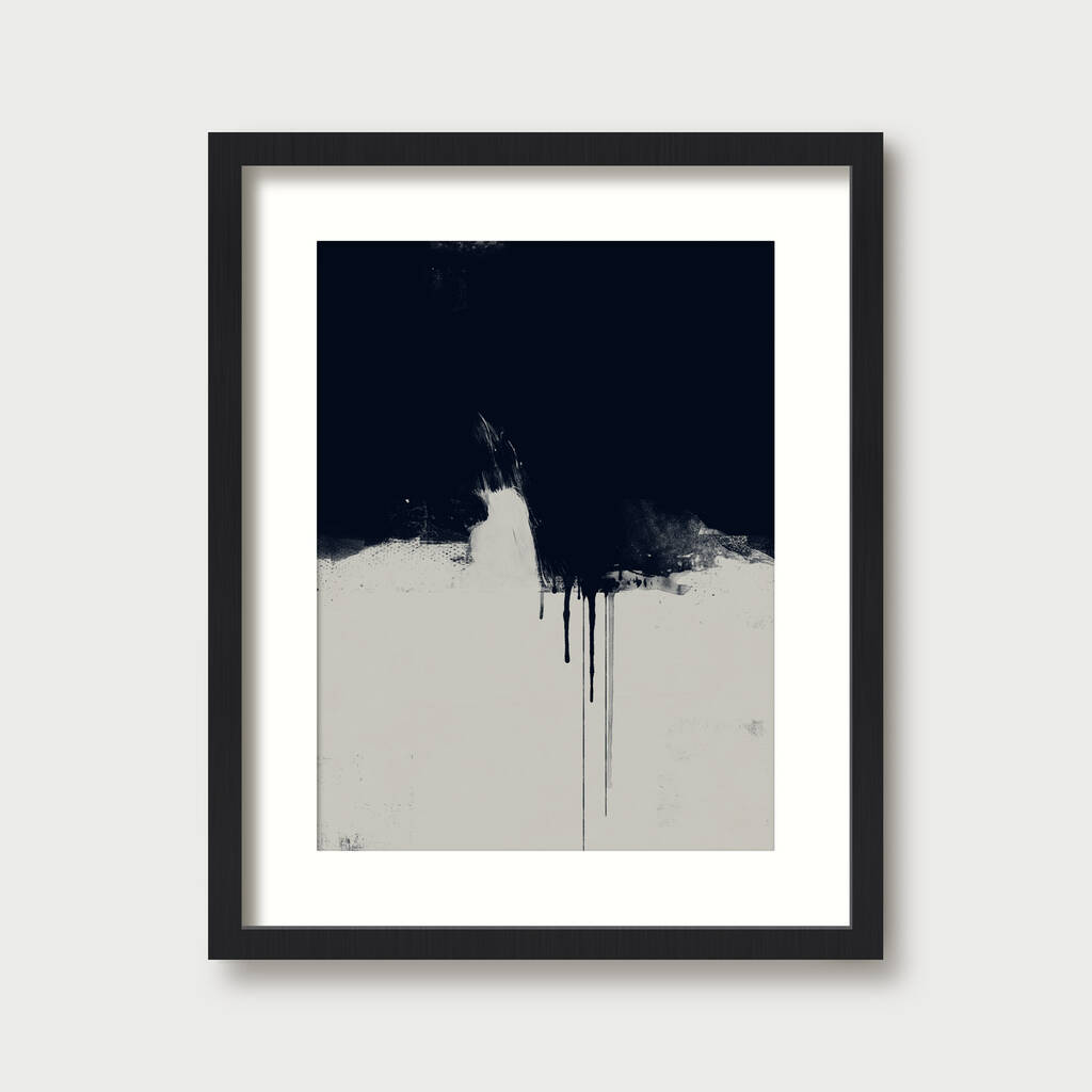 Dark Minimalist Abstract Art By Green Lili | notonthehighstreet.com