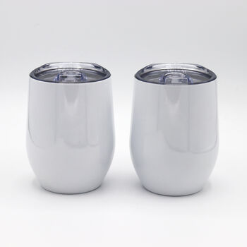 Stainless Steel Bottle And Tumbler Set Sparkling White, 2 of 3