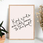 Kindness Typography Hand Lettered Wall Print, thumbnail 1 of 2