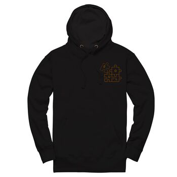 Personalised Soul Mate Unisex Hoodie With Initial On Sleeve, 3 of 12