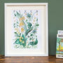 May Lily Of The Valley Birth Flower Print And Name, thumbnail 2 of 5