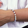 Personalised Freshwater Pearl Rainbow Bead Bracelet, thumbnail 2 of 8