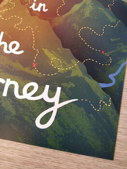 Joy Is In The Journey Print Unframed, 3 of 6