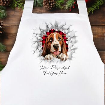 Personalised Christmas Basset Hound Break Through, 4 of 10