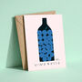 Vino Rosso Red Wine Greeting Card, thumbnail 1 of 3
