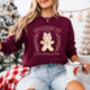 Gingerbread Girly Christmas Club Sweatshirt, thumbnail 6 of 8