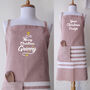 Personalised Soft Cotton Apron, Cotton Tea Towels, thumbnail 6 of 7
