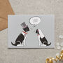 Springer Spaniel Wedding / Engagement Card, thumbnail 5 of 5