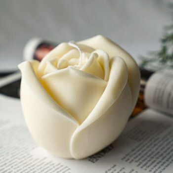 Xl Rose Shape Soy Wax Candle, 2 of 3