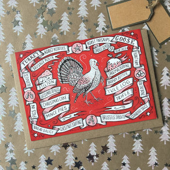 Turkey Christmas Card, 2 of 2