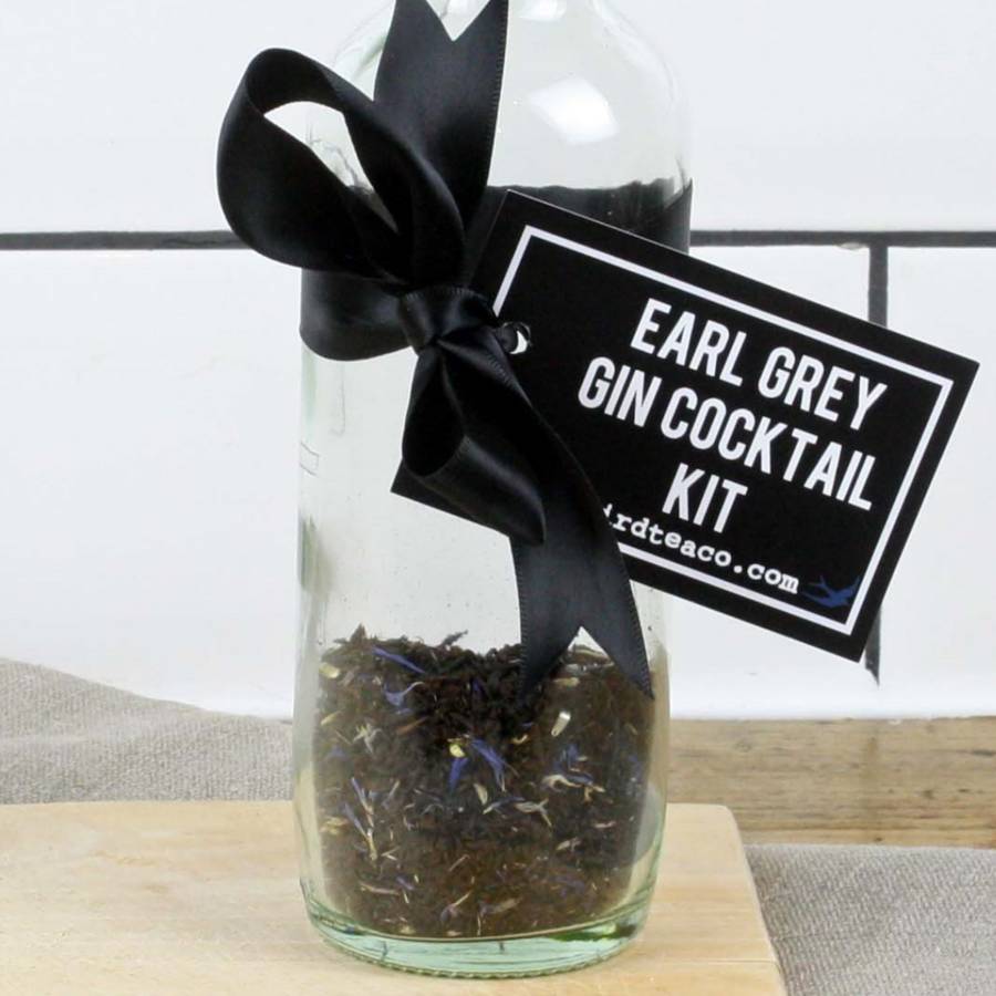 infuse your own earl grey gin kit by bluebird tea co