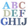 Gingham Iron On Applique Numbers Five Sizes Ten Colours, thumbnail 2 of 3