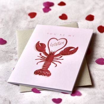 Lobster Love Greetings Card, 2 of 5