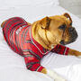 Personalised Tartan Christmas Dog Pyjamas, thumbnail 9 of 12