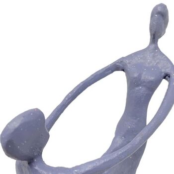 Mother And Child Swinging Iron Figurine 23cm, 3 of 5