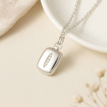 Personalised Sterling Silver Child’s Rectangle Locket Necklace, 4 of 7