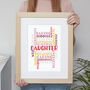 Personalised Typography Word Art Print 'Use Any Words', thumbnail 1 of 8