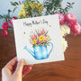 Floral Watering Can Mother's Day Card, thumbnail 5 of 6