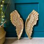 Angel Wings Gold Wall Hanging, thumbnail 3 of 4
