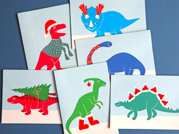 Dinosaur Christmas Cards, 10 of 10