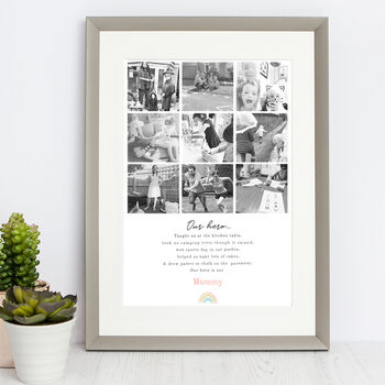 Personalised 'Mummy Is Our Hero' Photo Print, 3 of 5