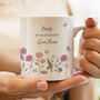 Personalised Wild Flowers Ceramic Mug Gift For Her, thumbnail 5 of 6