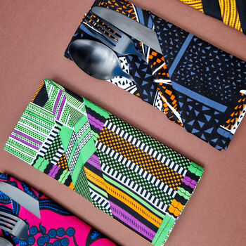 African Print Cotton Napkin | Omolara Print, 3 of 5