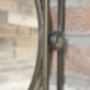 Large 47cm Industrial Metal Wall Mirror Bronzed Finish, thumbnail 2 of 3