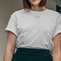 Mini Heart Embroidered Unisex T Shirt, thumbnail 4 of 4