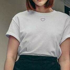 Mini Heart Embroidered Unisex T Shirt, 4 of 4