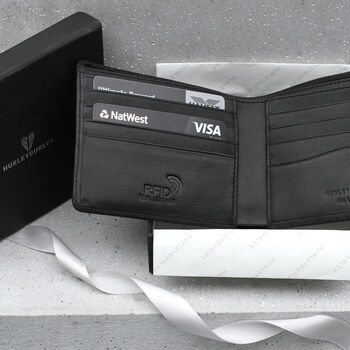 Luxury Italian Leather Personalised Billfold Wallet, 2 of 6