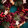 Festive Stars Christmas Wreath, thumbnail 4 of 4