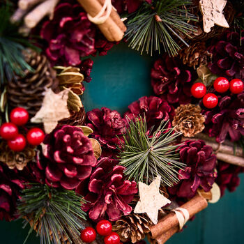 Festive Stars Christmas Wreath, 4 of 4