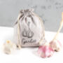 Onion Or Garlic Linen Storage Bag, thumbnail 3 of 3