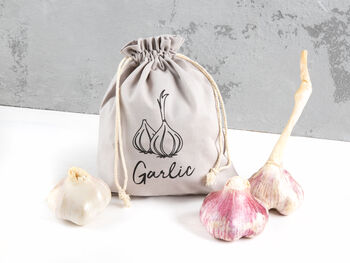 Onion Or Garlic Linen Storage Bag, 3 of 3