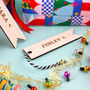 Personalised Christmas Stocking Tag Slimline, thumbnail 3 of 4
