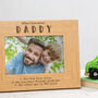 Personalised Daddy Photo Frame From Son / Daughter, thumbnail 1 of 3