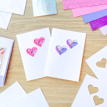 Card Making Kit Mini Love Hearts | Iris Folding, 5 of 5
