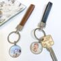 Personalised Photograph Faux Leather Strap And Key Ring, thumbnail 1 of 8
