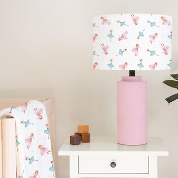 Ballerina Lampshade, Pink And Mint Green, 2 of 3
