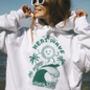 Heat Wave Women's Slogan Hoodie With Sun Graphic, thumbnail 1 of 4