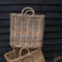 Square Rattan Log Basket, thumbnail 4 of 9