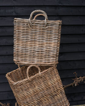 Square Rattan Log Basket, 4 of 9